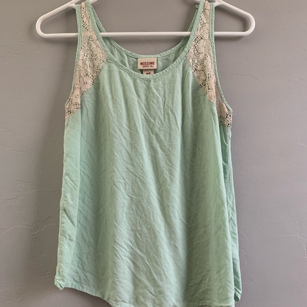 Mint green shirt